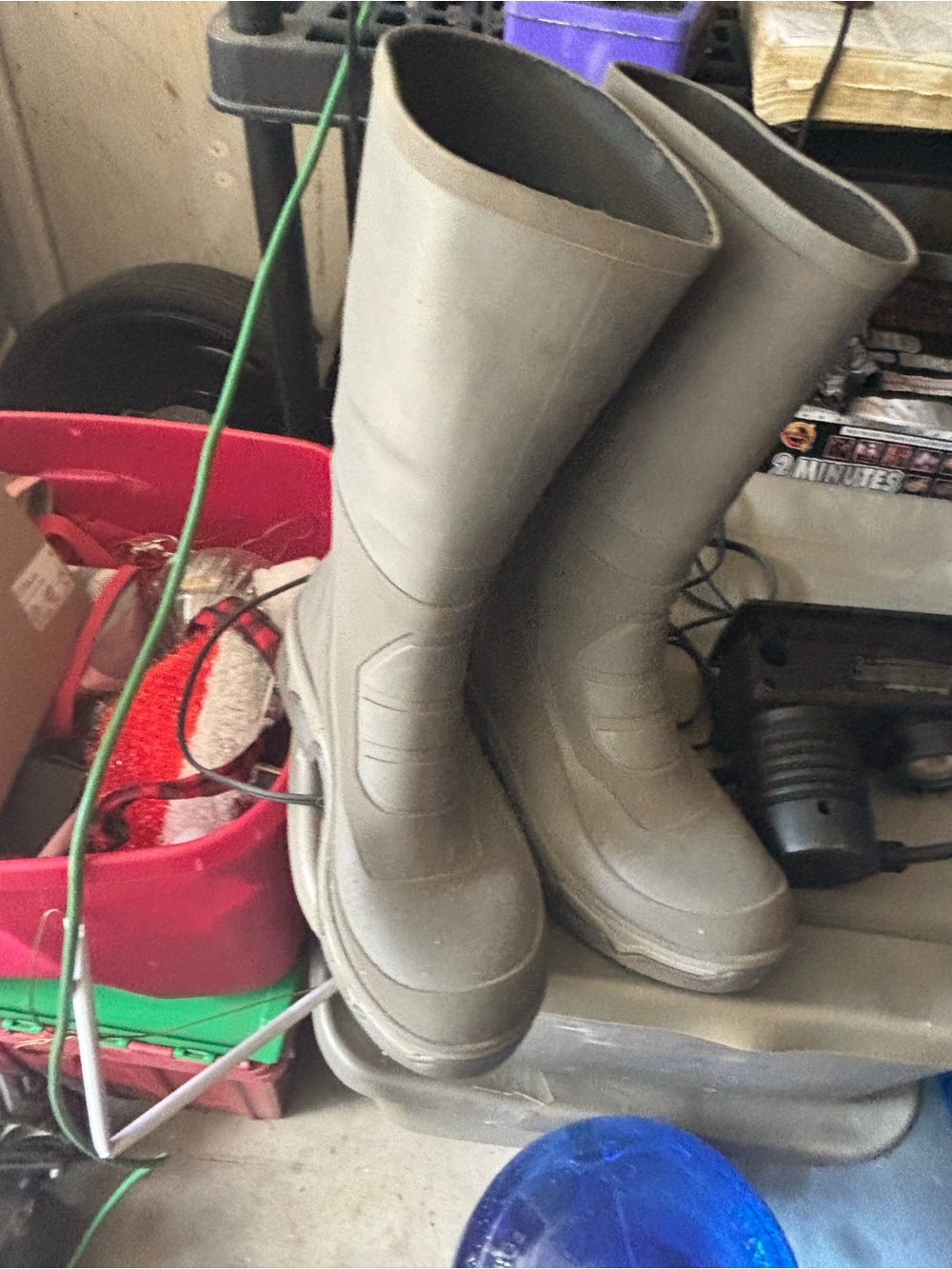 Men's Waterproof Rubber Work Boots - Tan